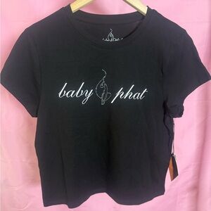 Baby Phat Black T-Shirt, Size L, *New With Tags*